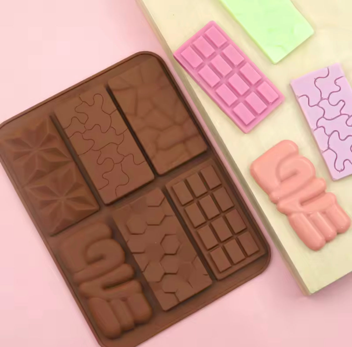 6 Grids Mini Rectangular Silicone Chocolate Mold, Easy Release Rectangle Chocolate Mold, Non Stick Silicone Mold 6 Grids Mini Rectangular Silicone Chocolate Mold, Easy Release Rectangle Chocolate Mold, Non Stick Silicone Mold